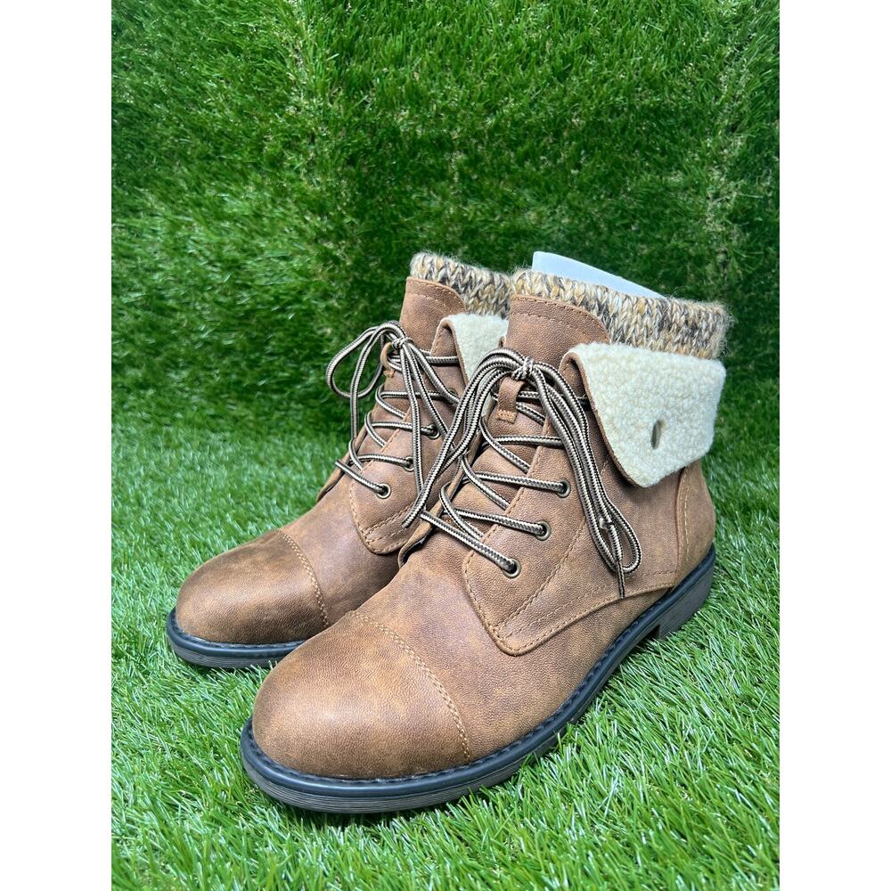 Cliffs by White Mountain Women's 9M Duena Brown Boots - Picture 7 of 8